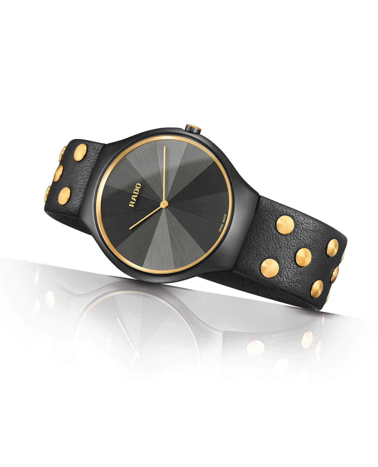 Оригинальные часы Rado Rado True Thinline Studs R27012105 кварцевые калибр механизма eta 282.002 общий вид